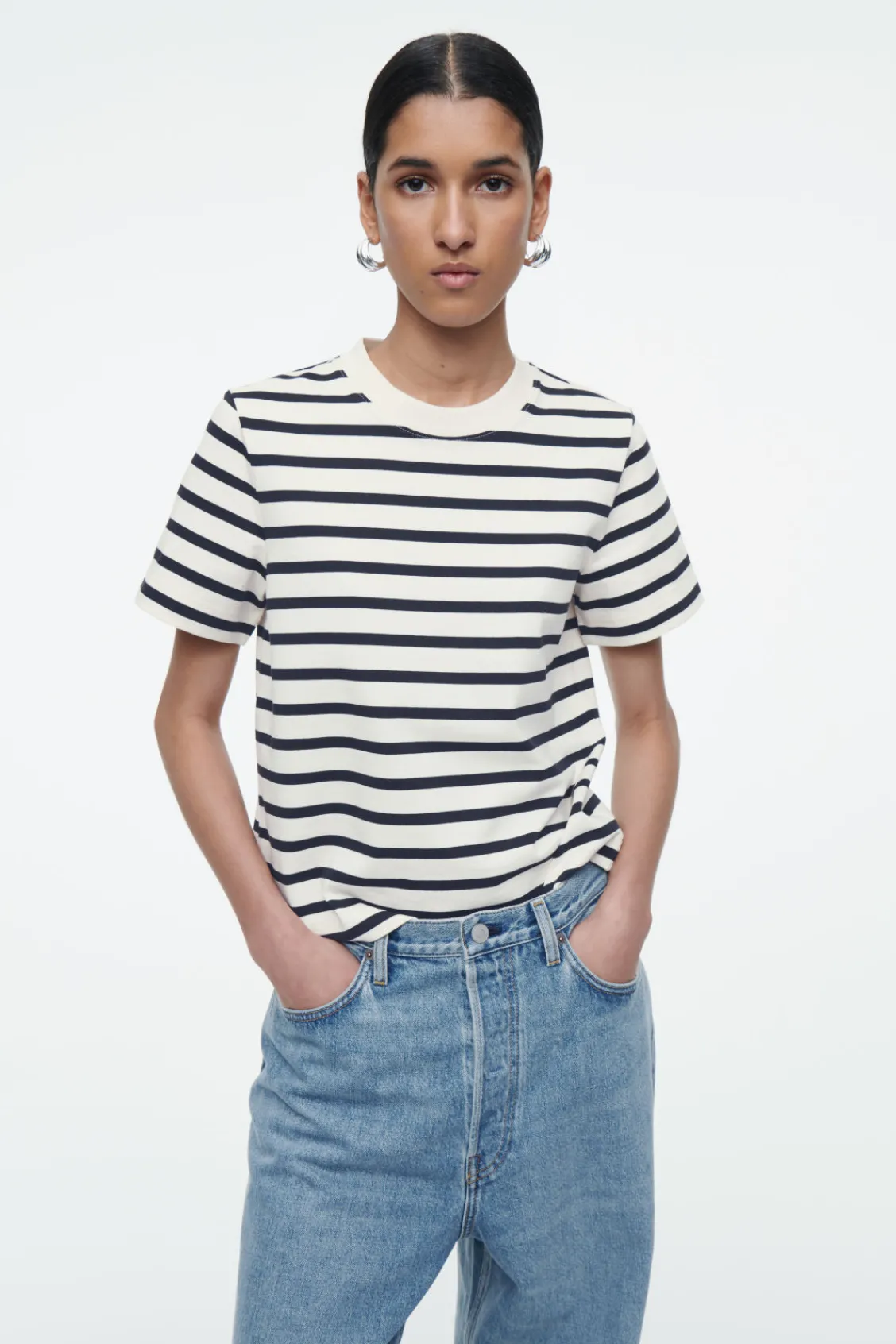 COS CLEAN CUT REGULAR T-SHIRT-Women T-Shirts | Tops
