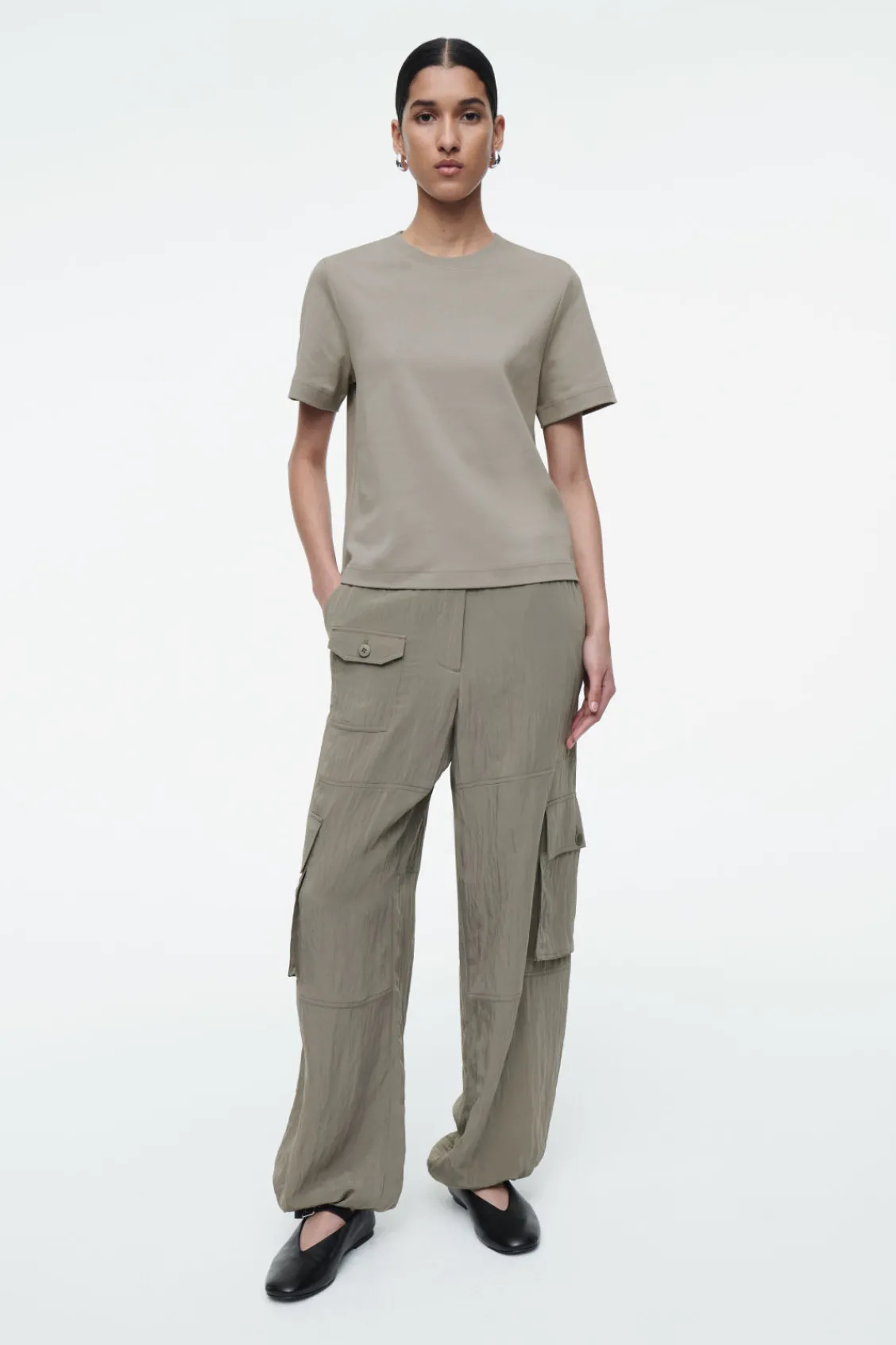 COS CLEAN CUT REGULAR T-SHIRT-Women T-Shirts | Tops
