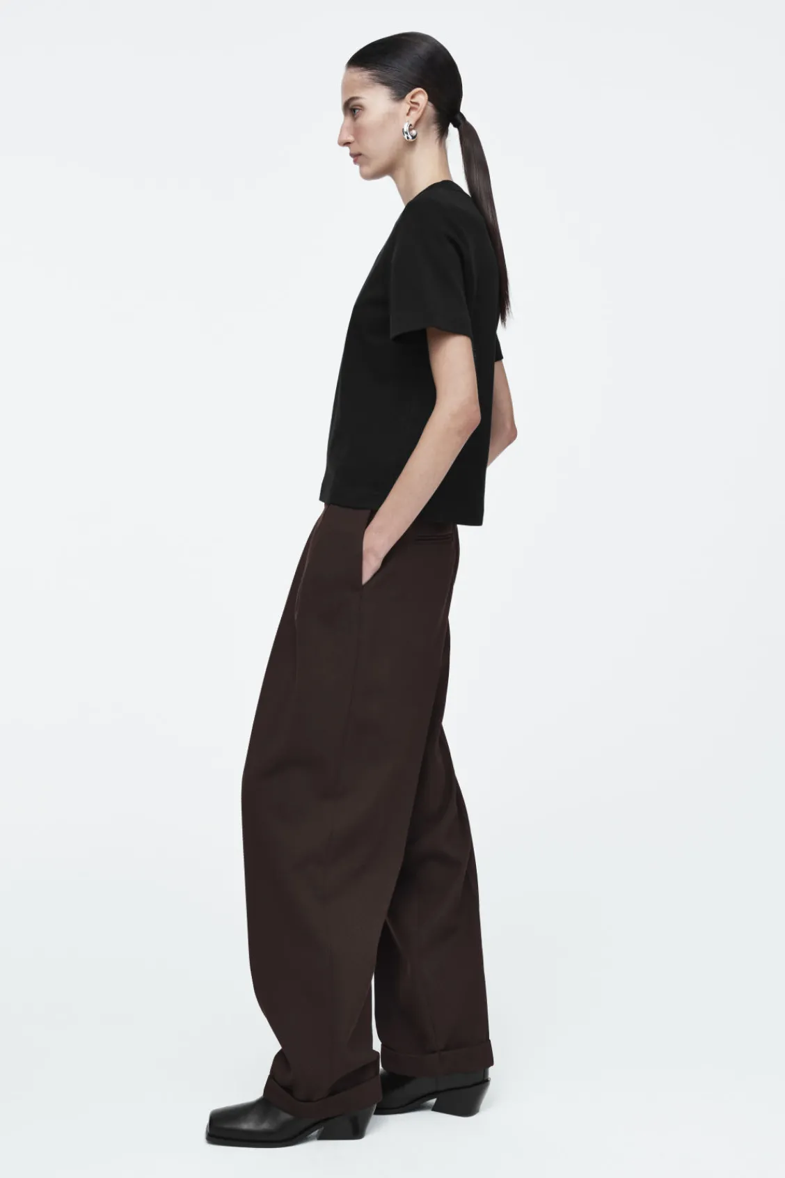 COS CLEAN CUT REGULAR T-SHIRT-Women T-Shirts | Tops