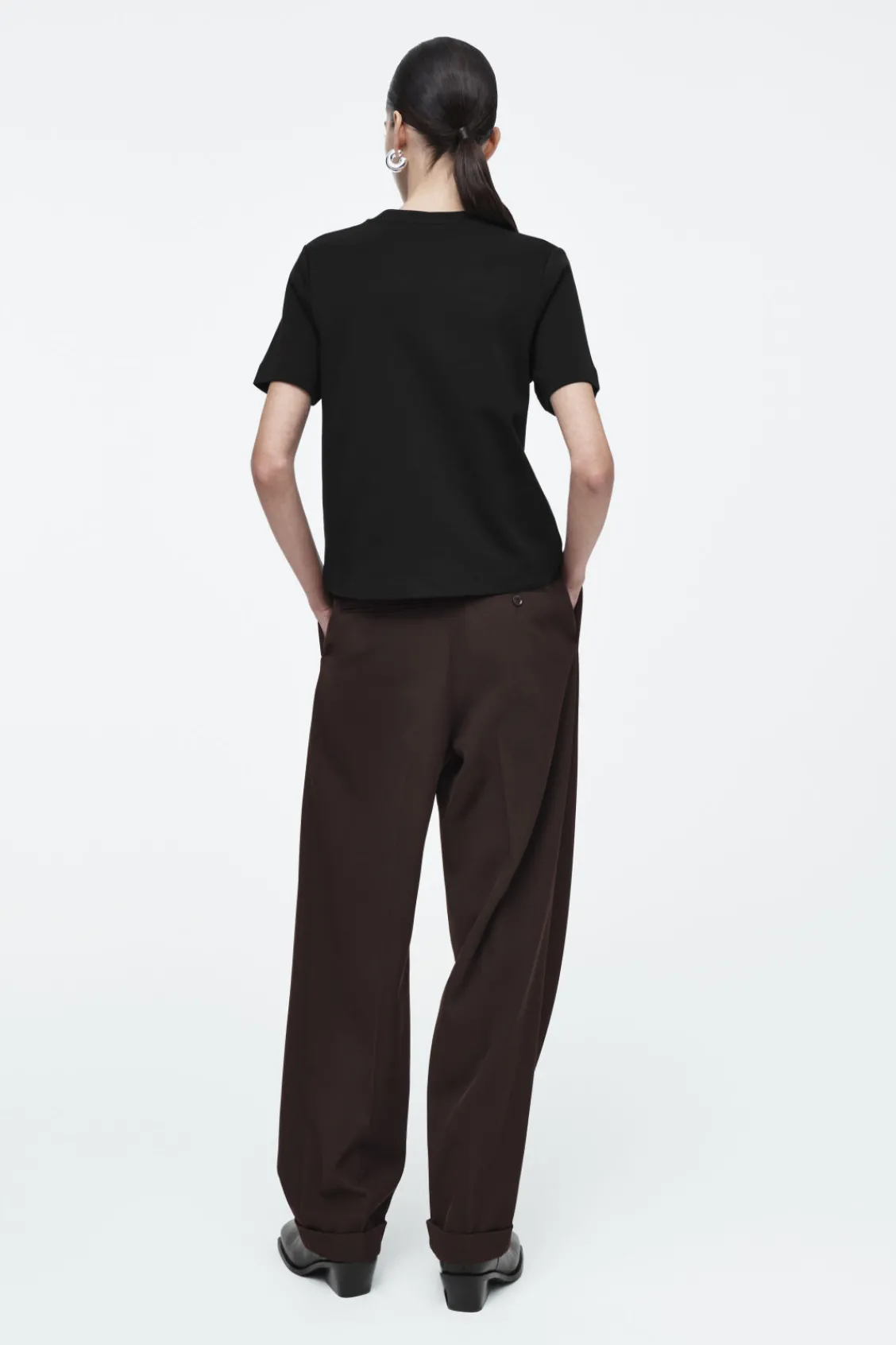 COS CLEAN CUT REGULAR T-SHIRT-Women T-Shirts | Tops