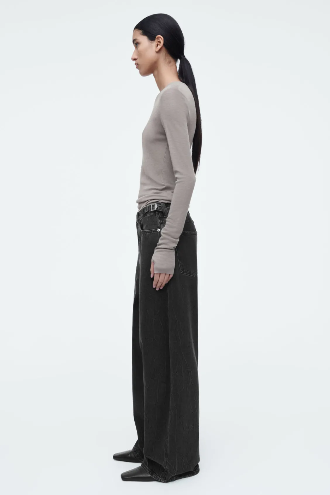 COS COAST WIDE-LEG JEANS-Women Jeans | Pants