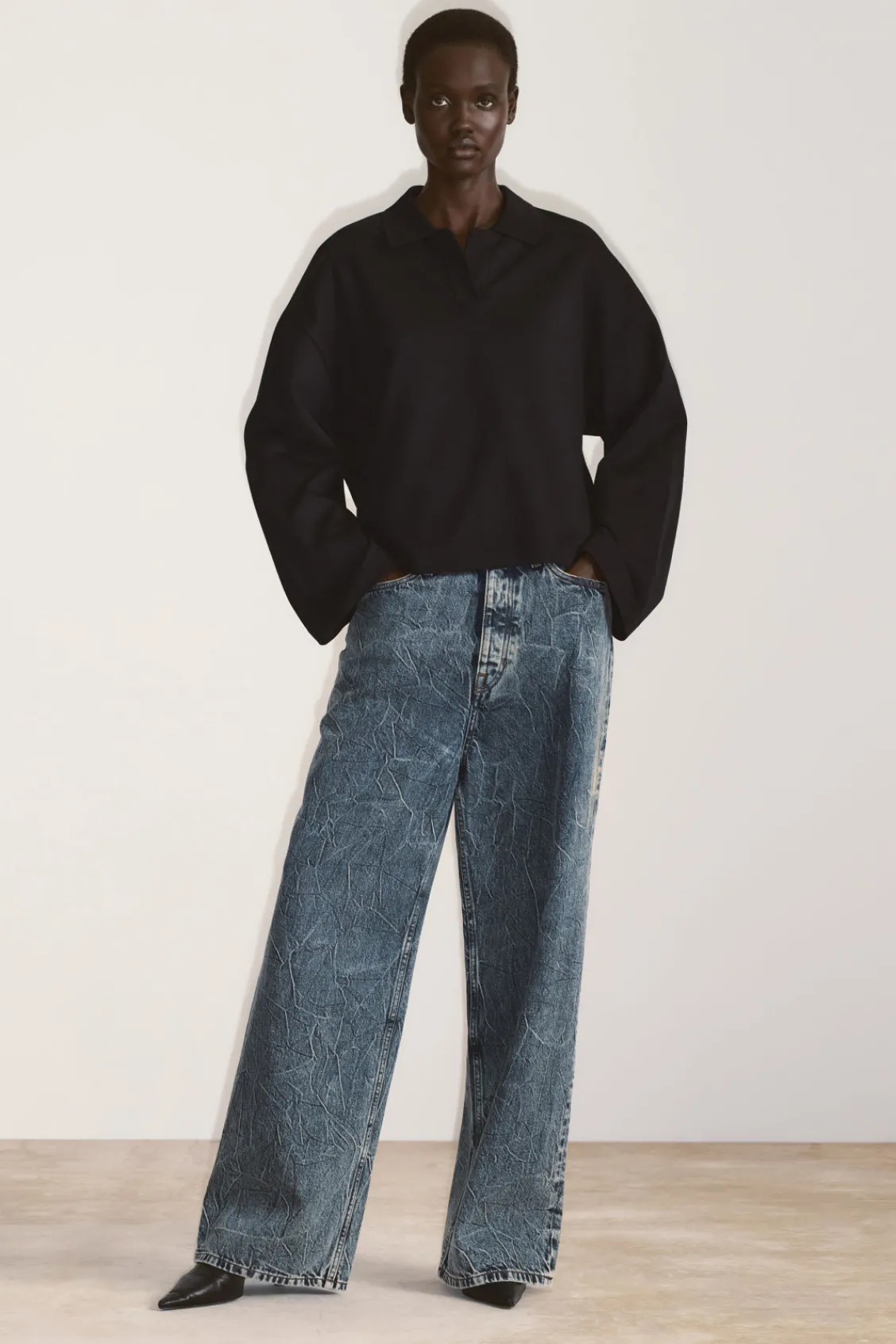 COS COAST WIDE-LEG JEANS-Women Jeans | Pants