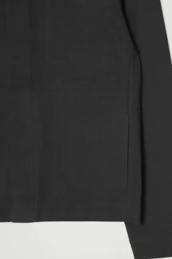 COS COLLARED COTTON-JERSEY JACKET- Shirts | Coats & Jackets