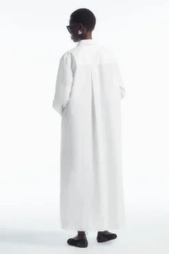 COS COLLARED MIDI SHIRT DRESS-Women Dresses & Jumpsuits