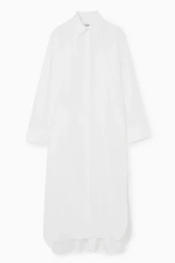 COS COLLARED MIDI SHIRT DRESS-Women Dresses & Jumpsuits
