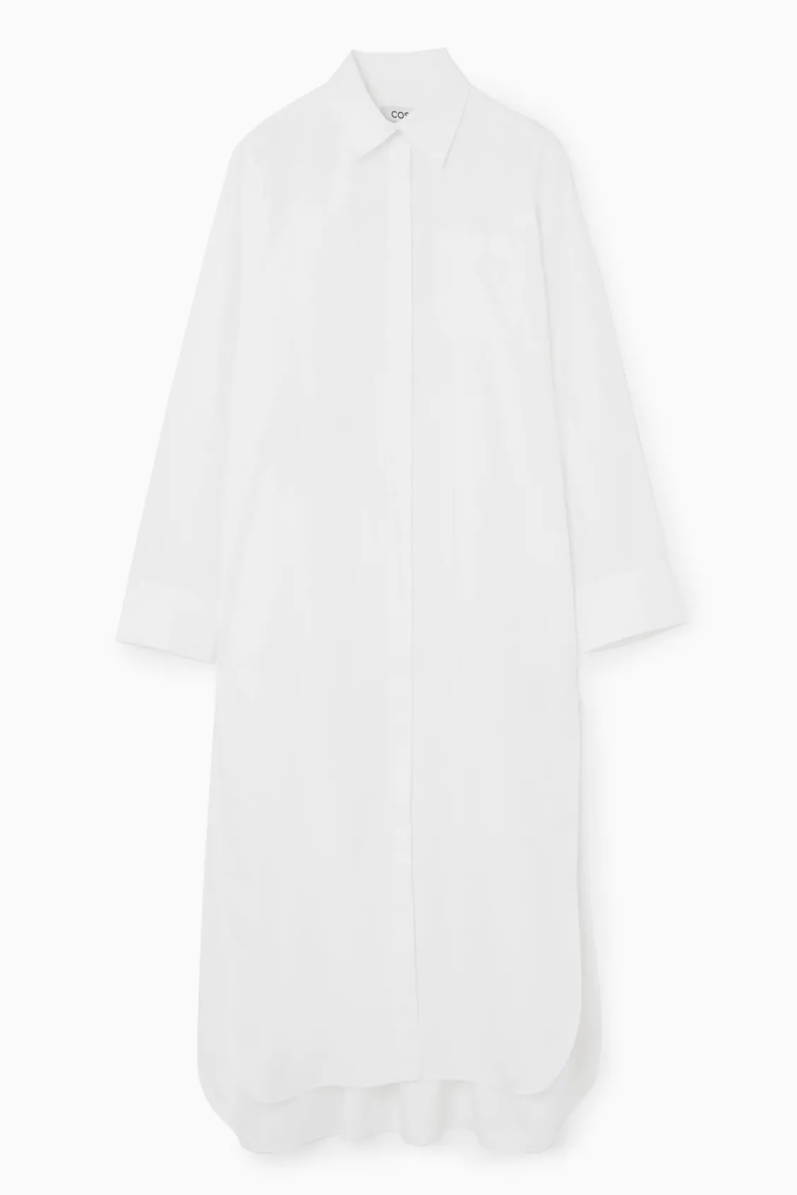 COS COLLARED MIDI SHIRT DRESS-Women Dresses & Jumpsuits