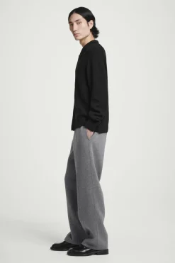 COS COLLARED RIBBED WOOL-CASHMERE CARDIGAN- Sweaters & Cardigans
