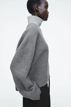 COS COLOUR-BLOCK LAYERED WOOL JUMPER-Women Tops | Sweaters & Cardigans