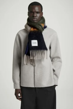 COS COLOUR-BLOCK MOHAIR SCARF- Hats & Scarves