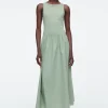 COS CONTRAST-PANEL MAXI DRESS-Women Dresses & Jumpsuits