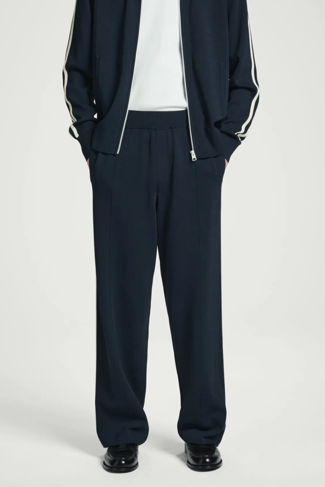 COS CONTRAST-STRIPE KNITTED JOGGERS- Matching Sets | Pants
