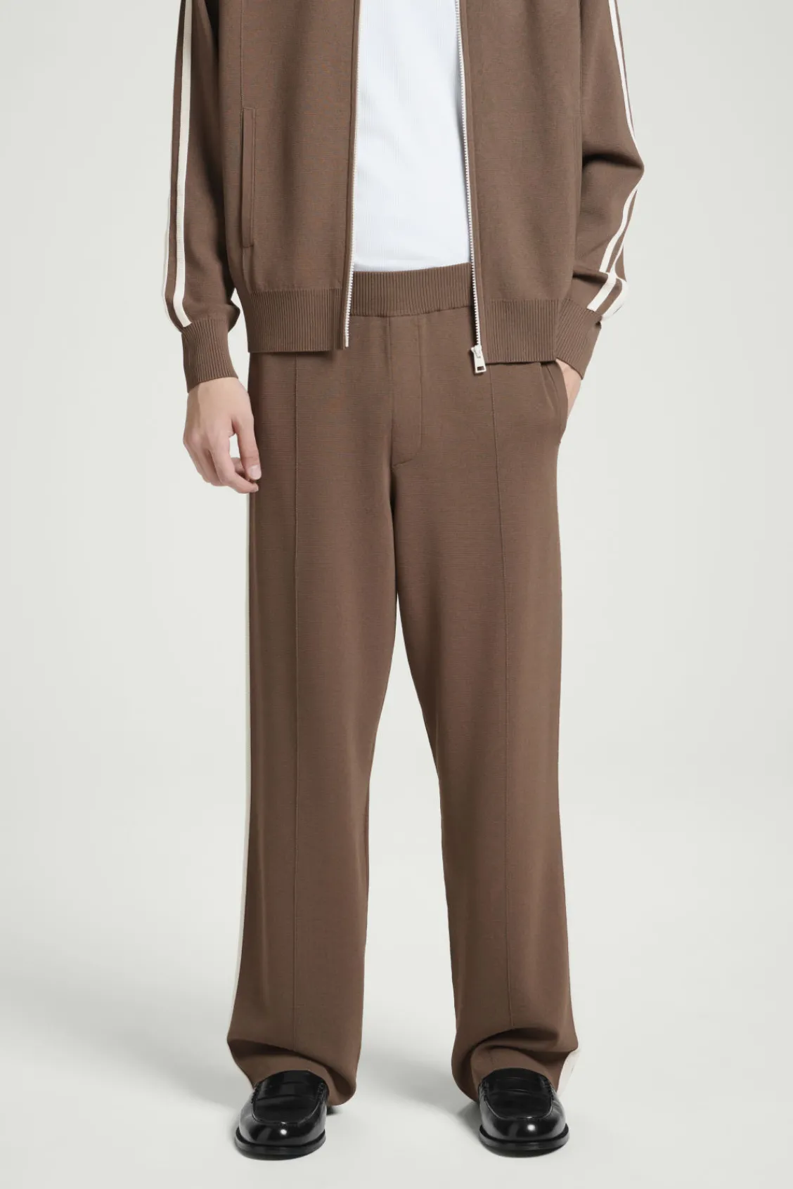 COS CONTRAST-STRIPE KNITTED JOGGERS- Matching Sets | Pants