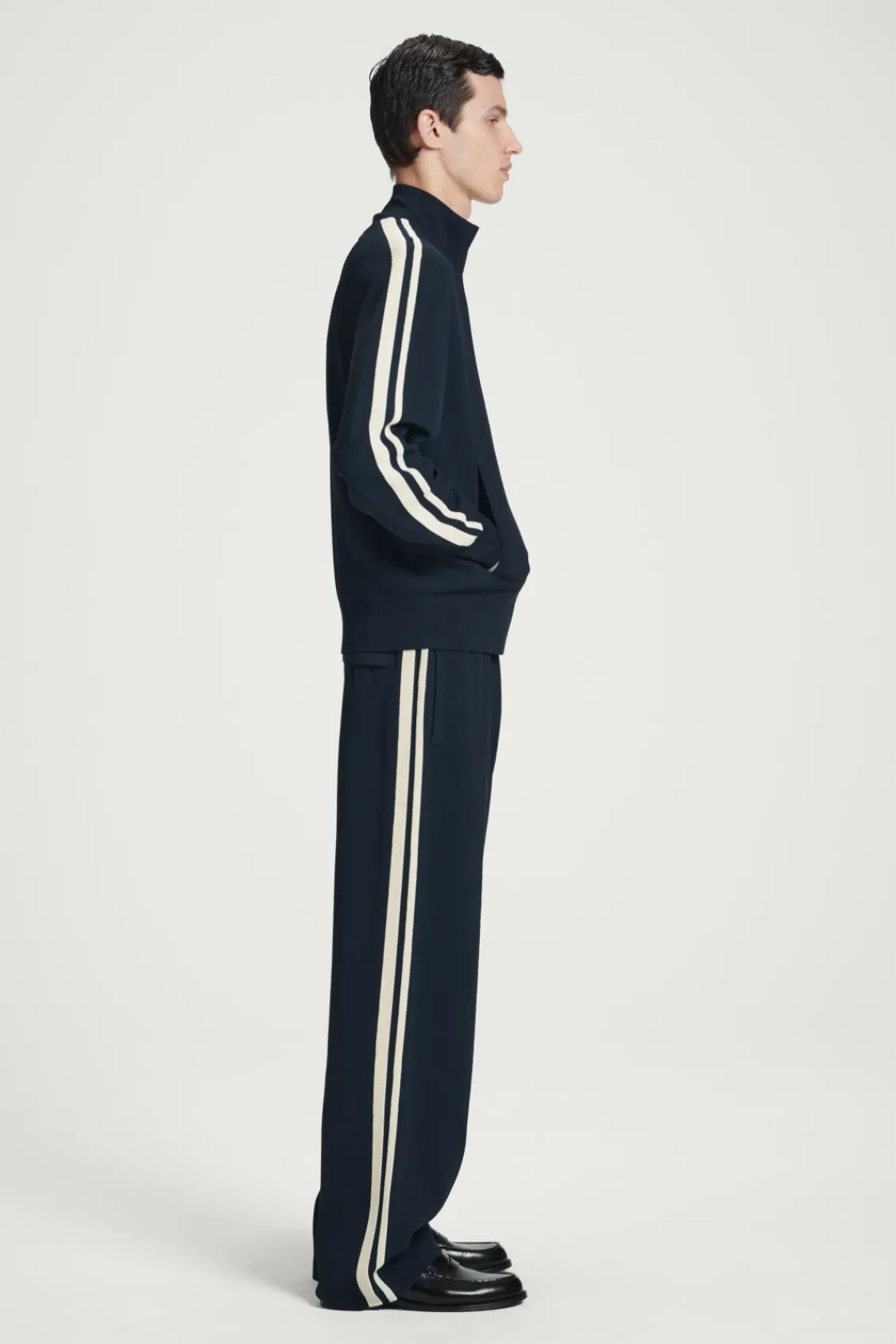 COS CONTRAST-STRIPE KNITTED JOGGERS- Matching Sets | Pants