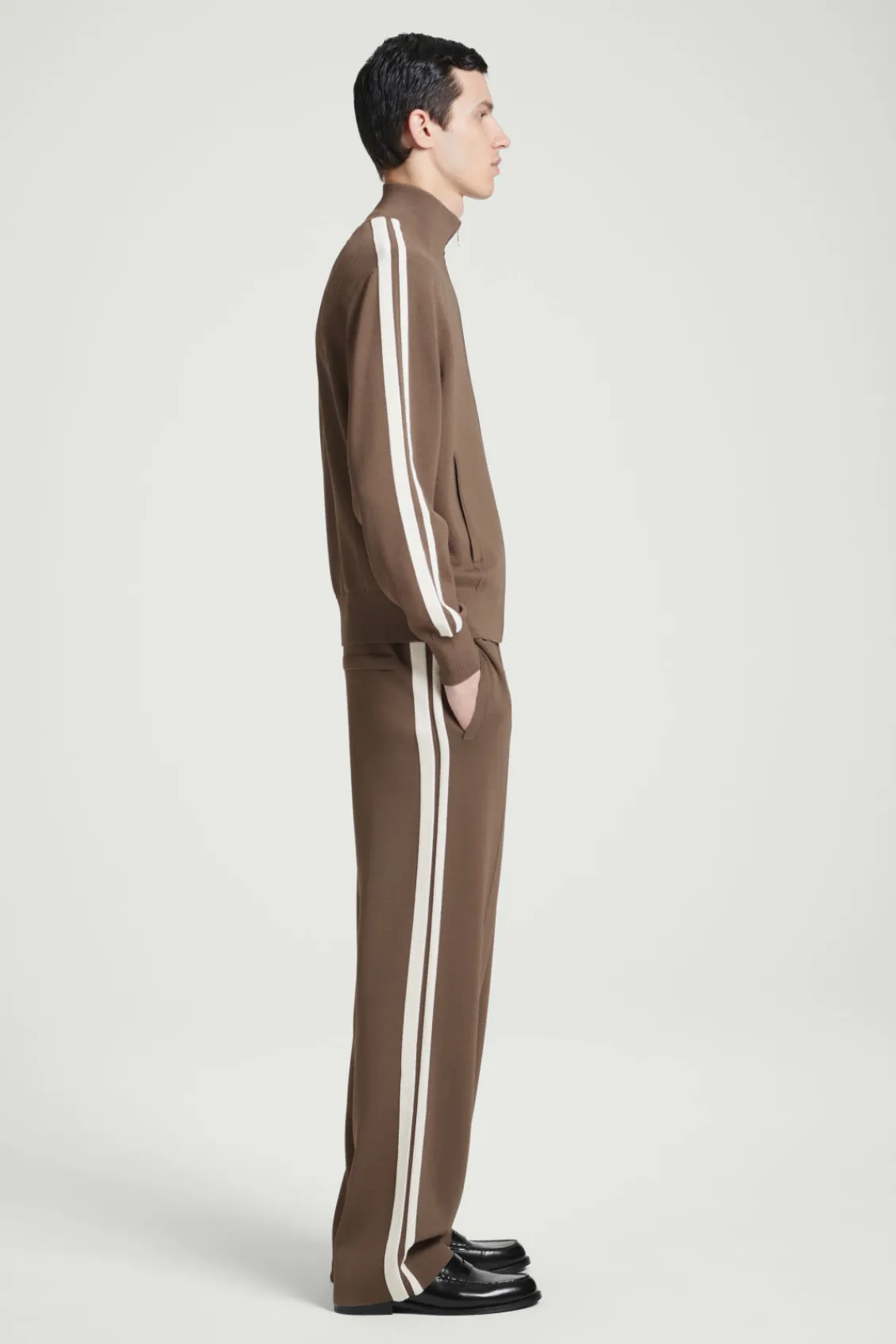 COS CONTRAST-STRIPE KNITTED JOGGERS- Matching Sets | Pants