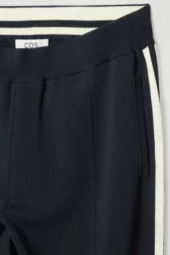 COS CONTRAST-STRIPE KNITTED JOGGERS- Matching Sets | Pants