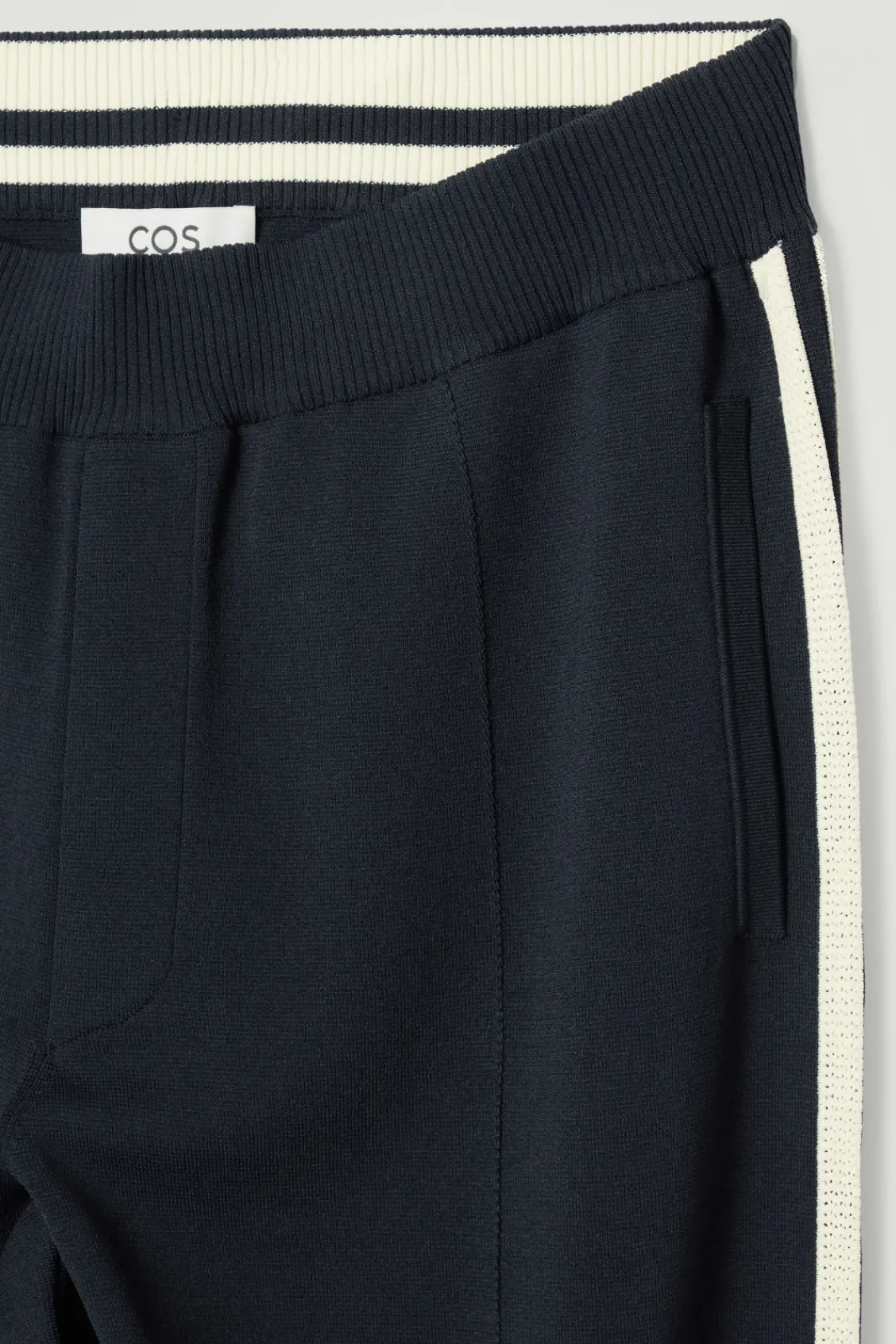 COS CONTRAST-STRIPE KNITTED JOGGERS- Matching Sets | Pants