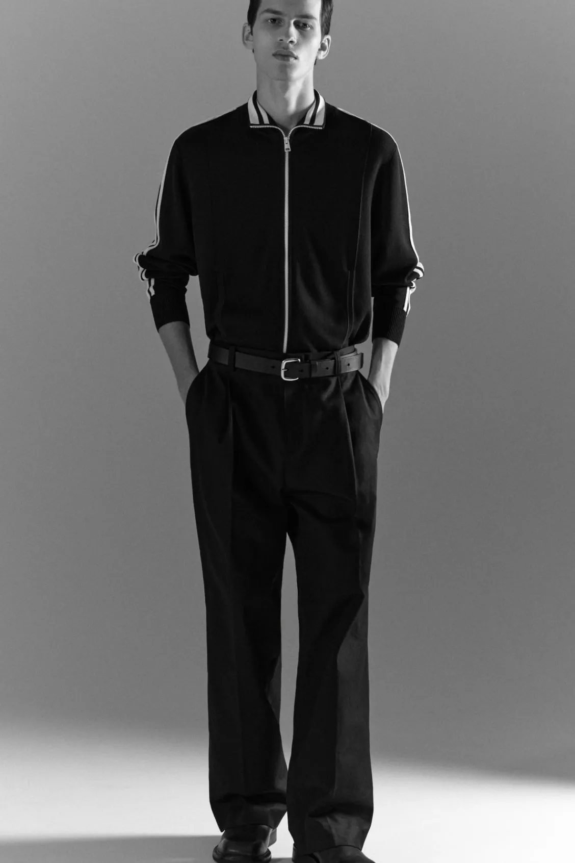 COS CONTRAST-STRIPE KNITTED JOGGERS- Matching Sets | Pants