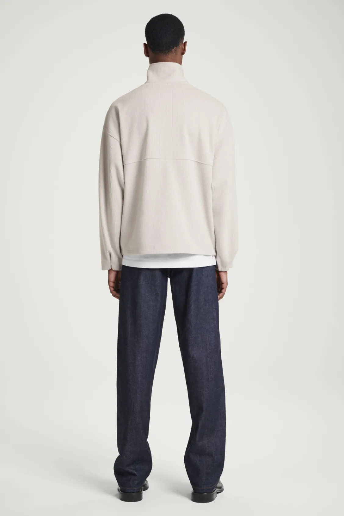 COS CORDUROY-JERSEY HALF-ZIP SWEATSHIRT- Matching Sets | Sweatshirts & Hoodies
