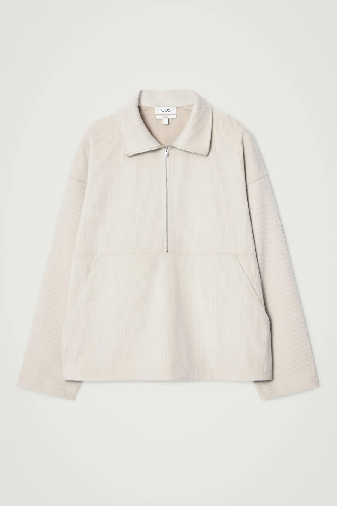COS CORDUROY-JERSEY HALF-ZIP SWEATSHIRT- Matching Sets | Sweatshirts & Hoodies