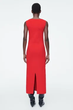COS CORSET-DETAIL MAXI DRESS-Women Dresses & Jumpsuits | Sweaters & Cardigans