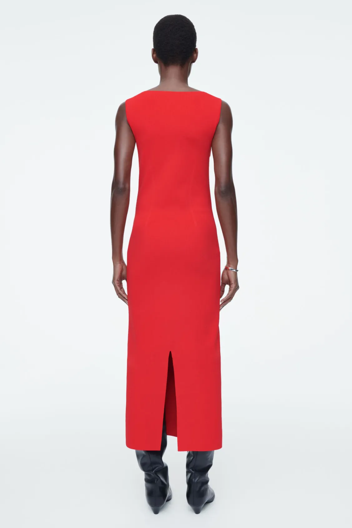 COS CORSET-DETAIL MAXI DRESS-Women Dresses & Jumpsuits | Sweaters & Cardigans