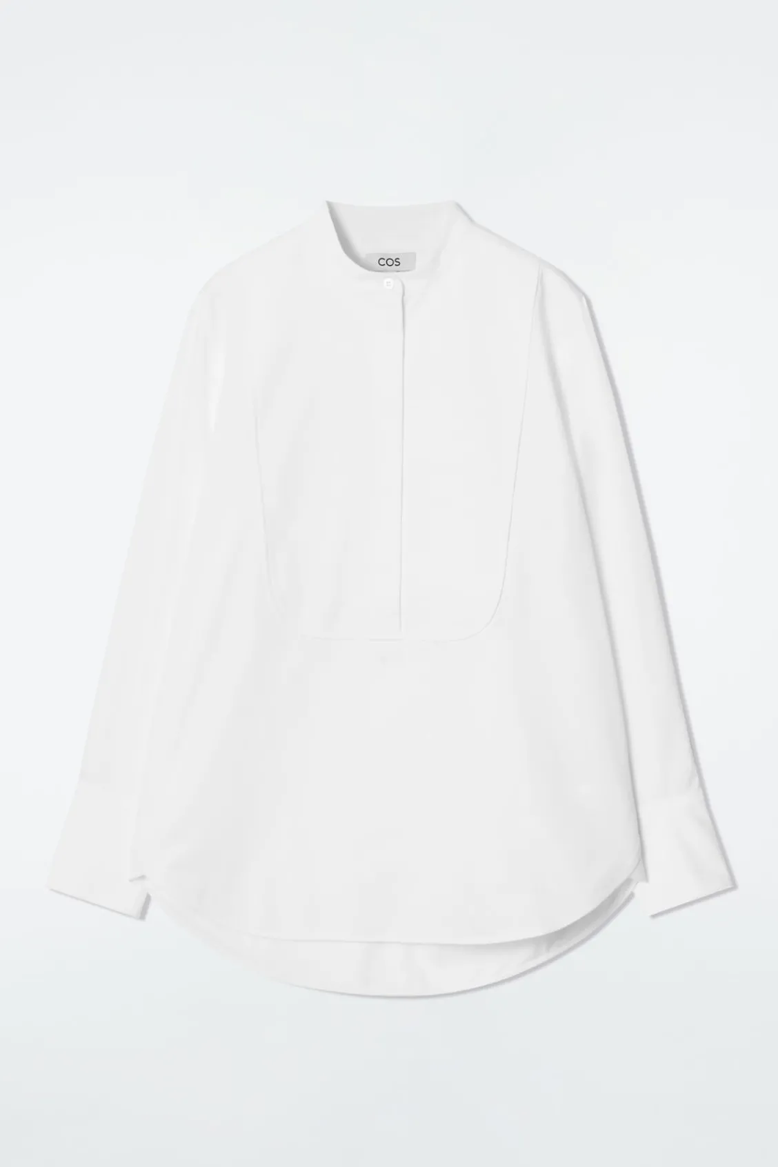 COS COTTON TUXEDO SHIRT-Women Shirts & Blouses | Tops