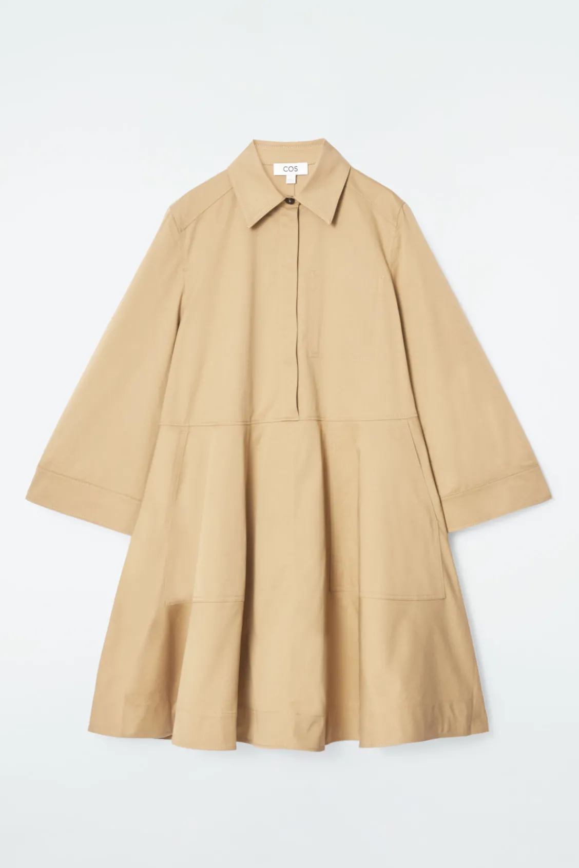 COS COTTON UTILITY SHIRT DRESS-Women Dresses & Jumpsuits