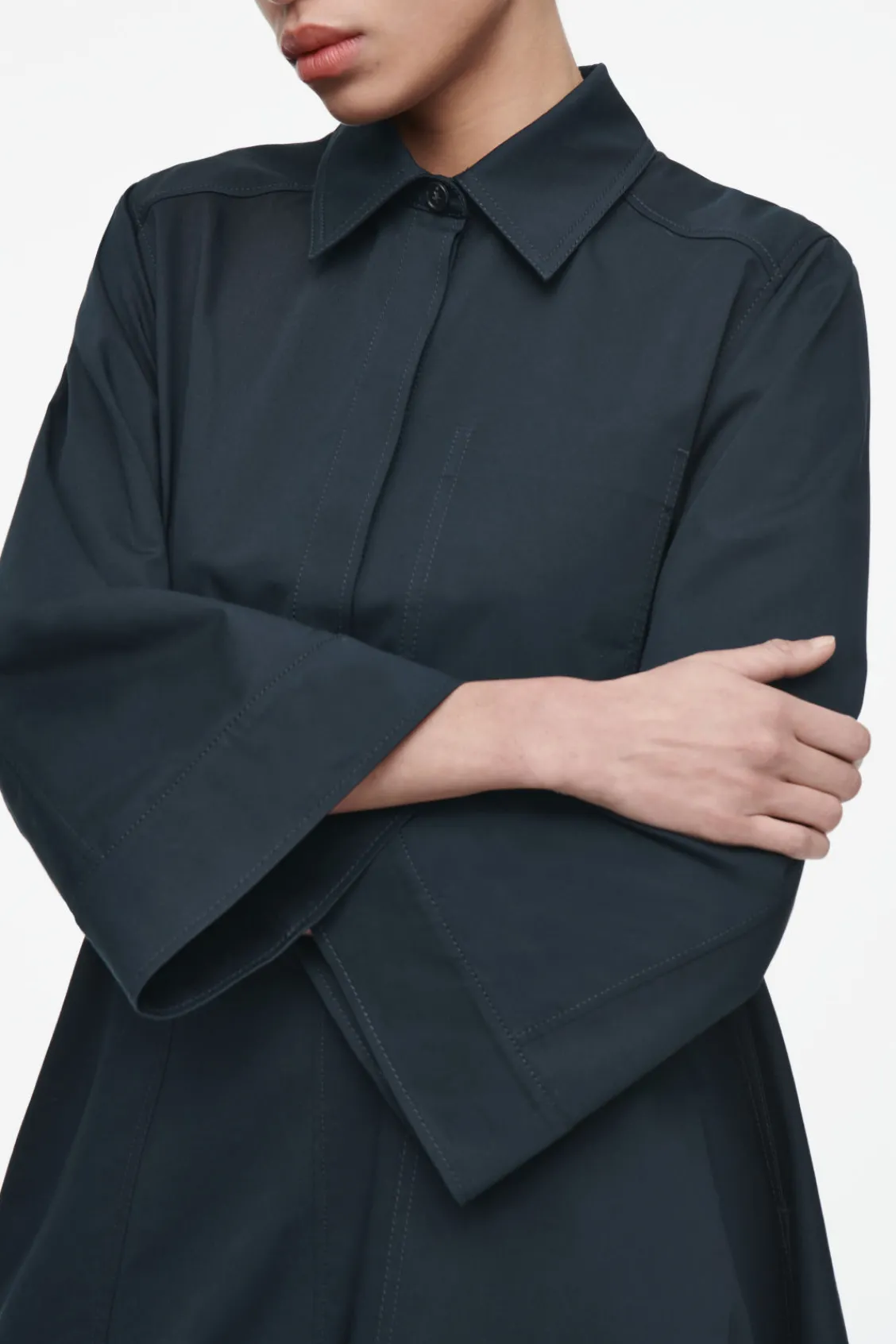 COS COTTON UTILITY SHIRT DRESS-Women Dresses & Jumpsuits