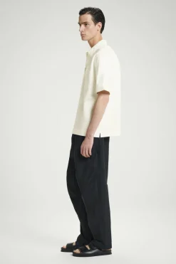 COS COTTON-TWILL HALF-ZIP POLO SHIRT- Polo Shirts