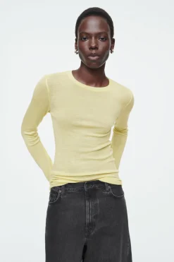 COS CREW-NECK MERINO WOOL TOP-Women T-Shirts | Tops
