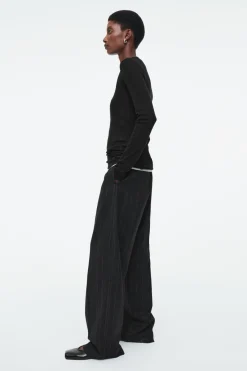 COS CREW-NECK MERINO WOOL TOP-Women T-Shirts | Tops