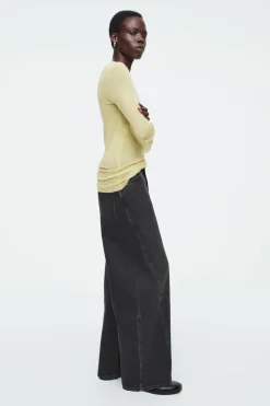 COS CREW-NECK MERINO WOOL TOP-Women T-Shirts | Tops