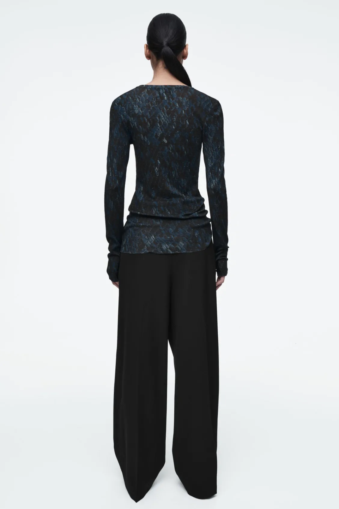 COS CREW-NECK MERINO WOOL TOP-Women Tops | Sweaters & Cardigans
