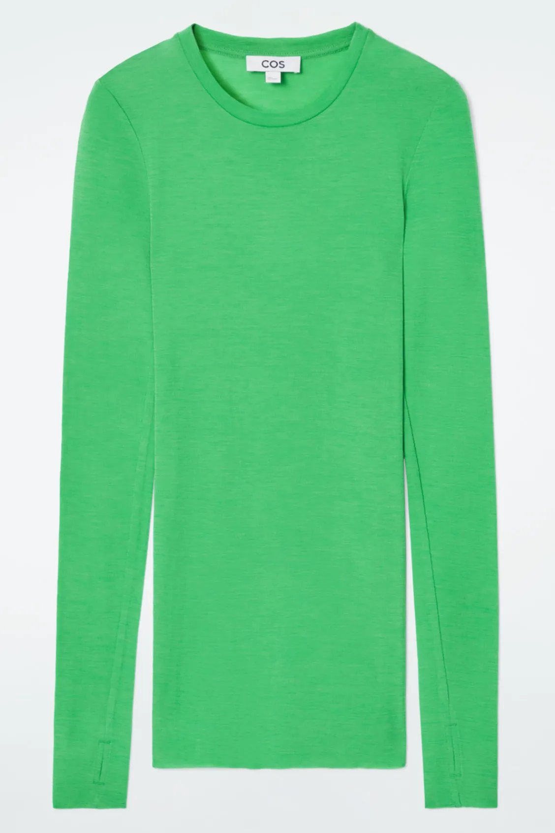 COS CREW-NECK MERINO WOOL TOP-Women T-Shirts | Tops