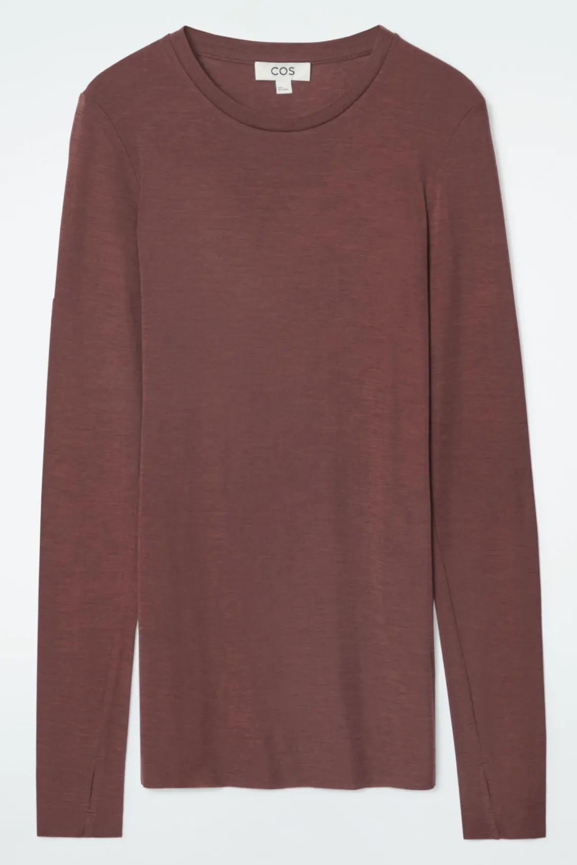 COS CREW-NECK MERINO WOOL TOP-Women Tops | Sweaters & Cardigans