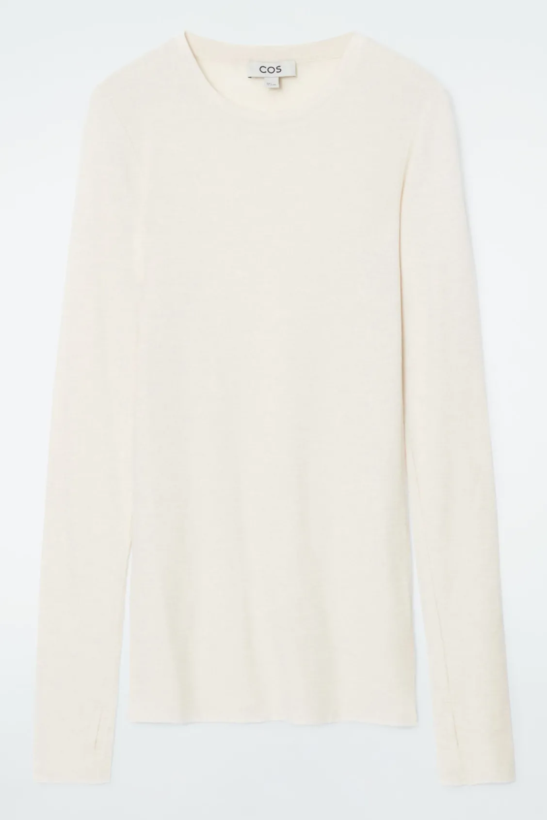 COS CREW-NECK MERINO WOOL TOP-Women T-Shirts | Tops