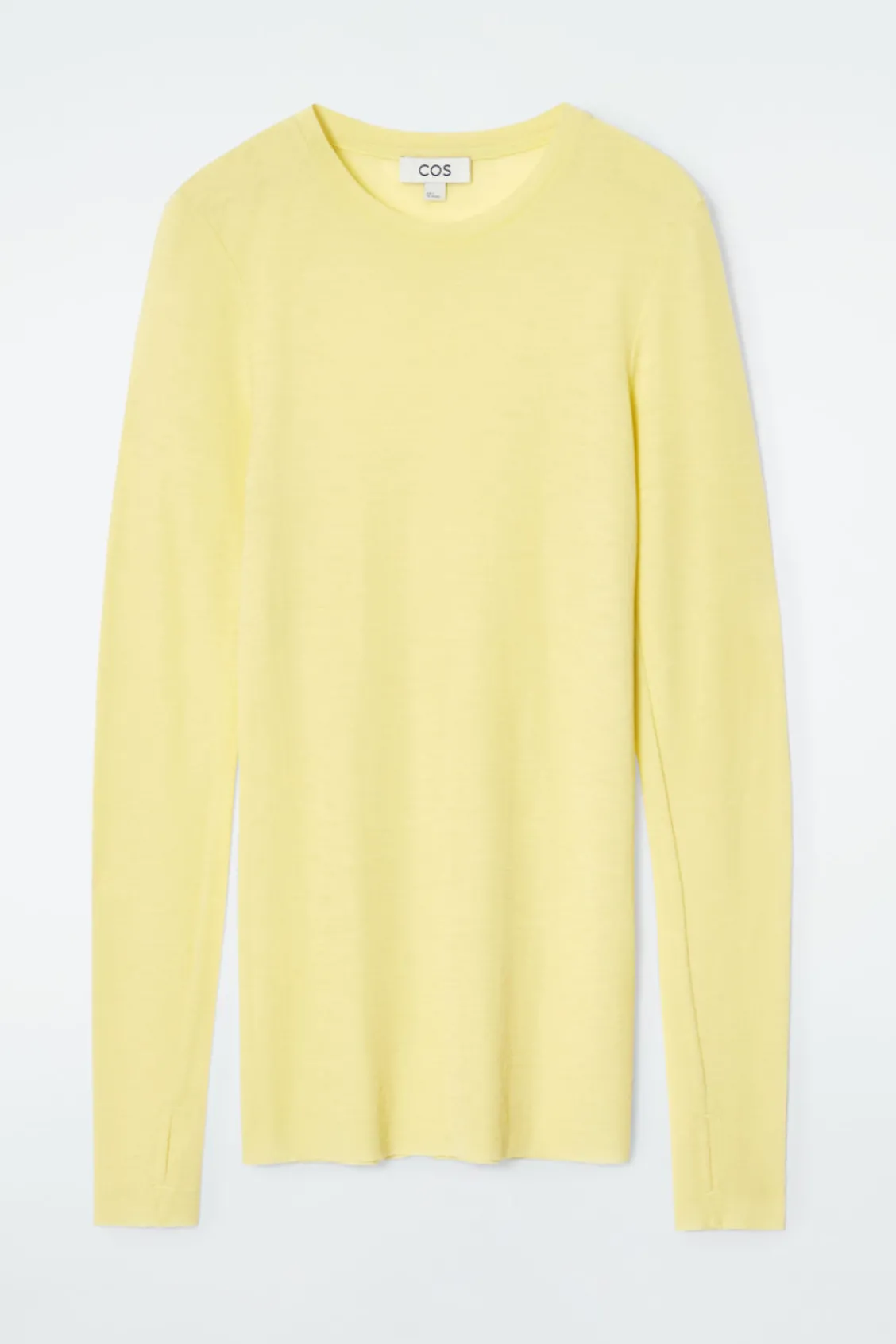 COS CREW-NECK MERINO WOOL TOP-Women T-Shirts | Tops