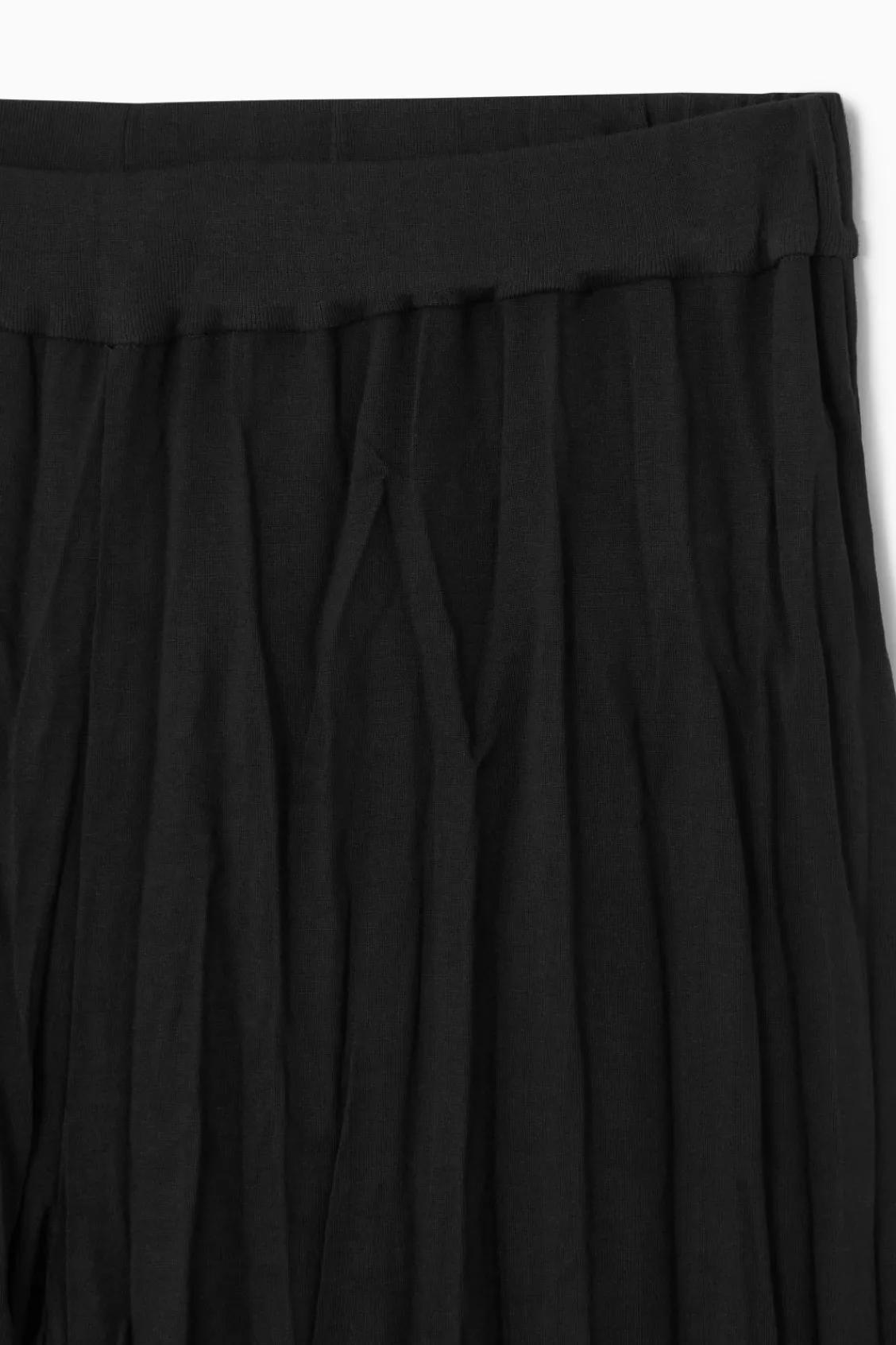 COS CRINKLED JERSEY WIDE-LEG PANTS-Women Pants