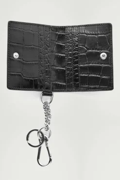COS CROC-EFFECT LEATHER WALLET- Bags & Wallets