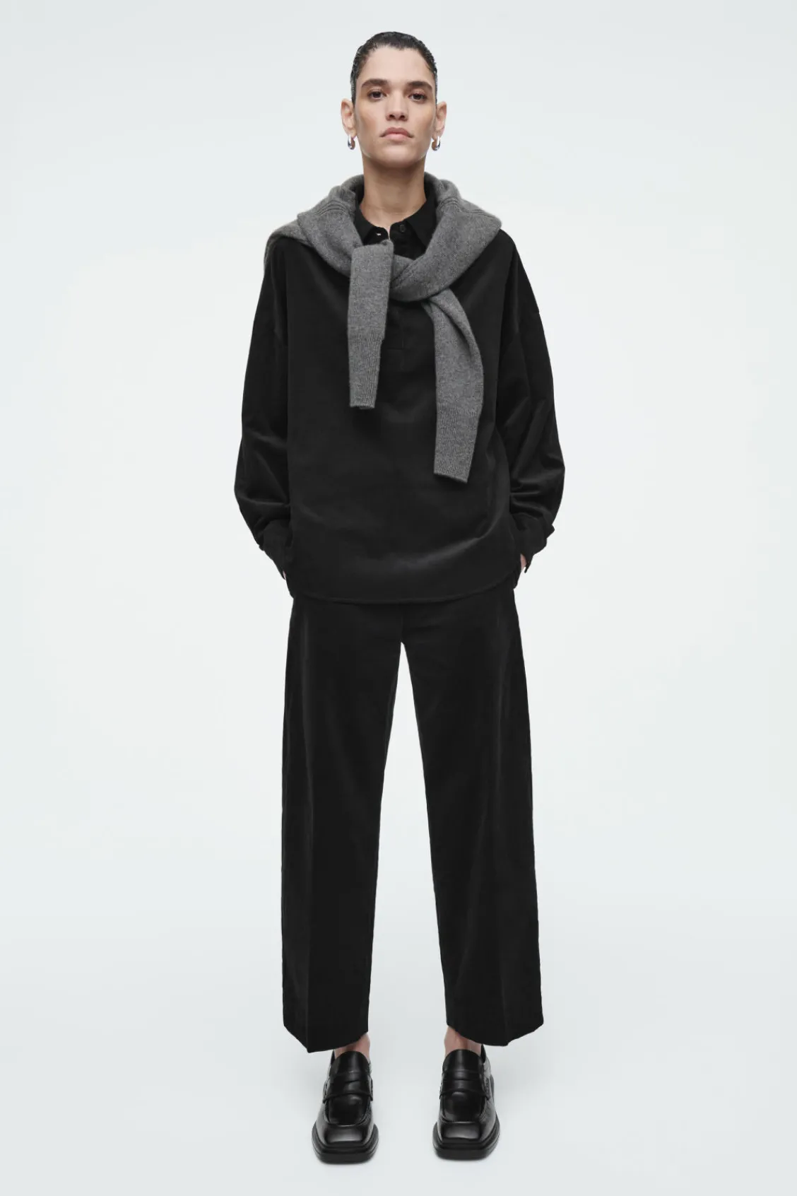 COS CROPPED CORDUROY PANTS-Women Pants