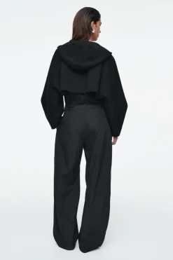 COS CROPPED DOUBLE-FACED WOOL HOODED JACKET-Women Coats & Jackets | Capes & Hybrids