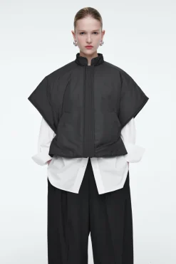 COS CROPPED PADDED HYBRID VEST-Women Capes & Hybrids | Coats & Jackets