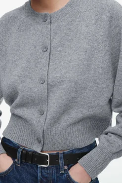 COS CROPPED WOOL CARDIGAN-Women Sweaters & Cardigans