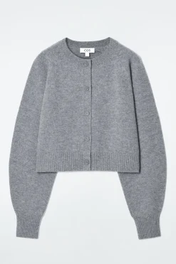 COS CROPPED WOOL CARDIGAN-Women Sweaters & Cardigans