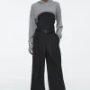 COS CROPPED WOOL HOODIE-Women Capes & Hybrids | Tops