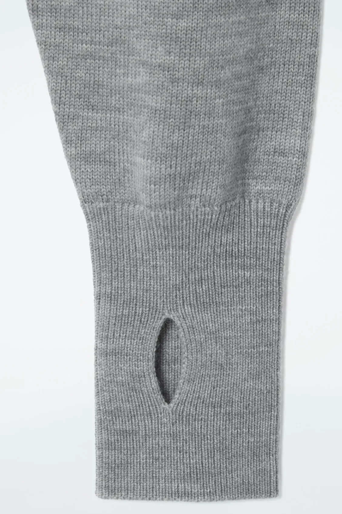 COS CROPPED WOOL HOODIE-Women Capes & Hybrids | Tops