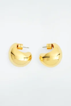COS CURVED DOMED EARRINGS-Women Jewelry