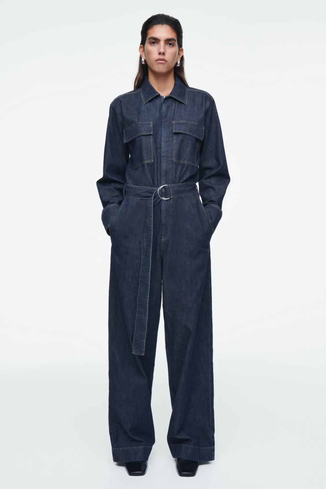 COS DENIM BOILERSUIT-Women Dresses & Jumpsuits | Pants