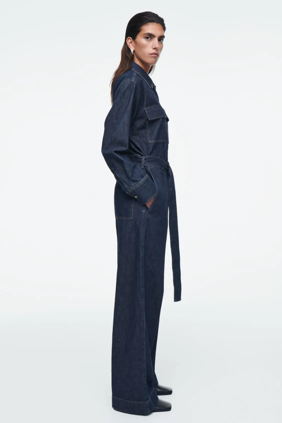 COS DENIM BOILERSUIT-Women Dresses & Jumpsuits | Pants