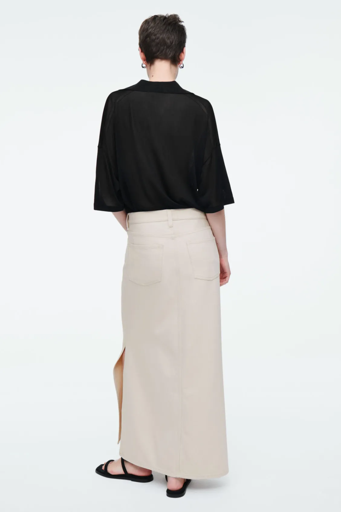 COS DENIM MAXI SKIRT-Women Skirts